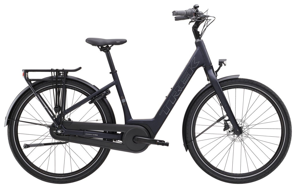 Trek District+ 1 Leenfiets 17 Dames 2026-56 cm-MATTE DEEP DARK BLUE - Afbeelding 2